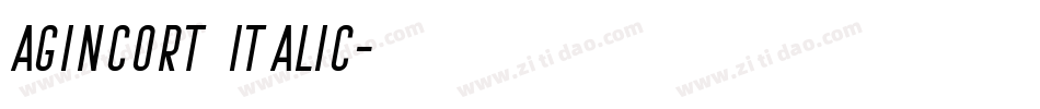 Agincort Italic字体转换